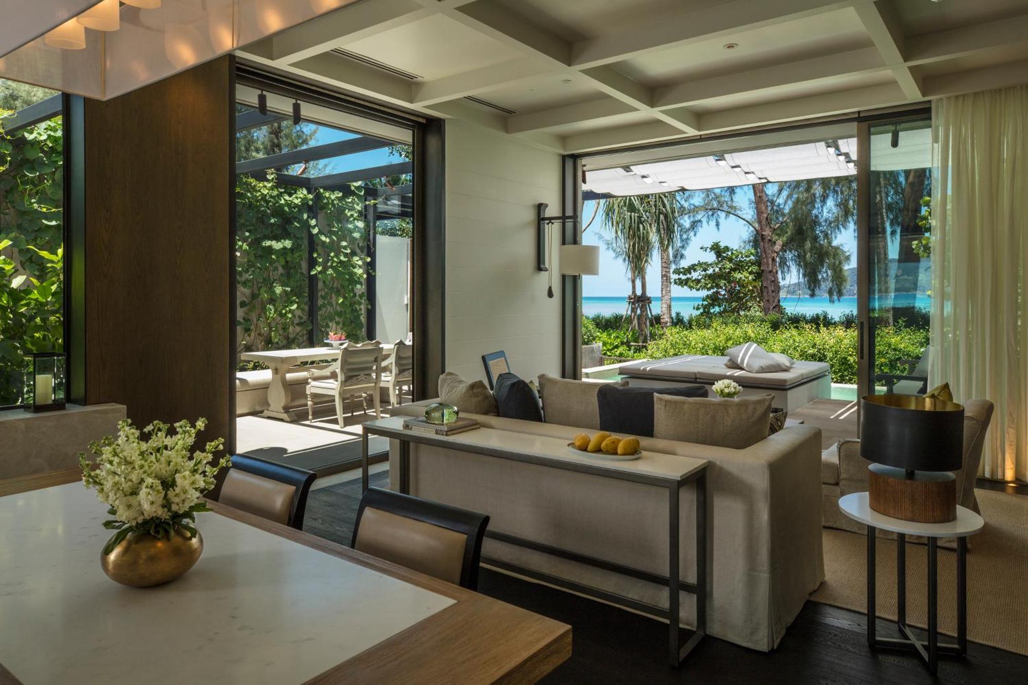 Villa con piscina y 2 camas individuales - Frente a la playa