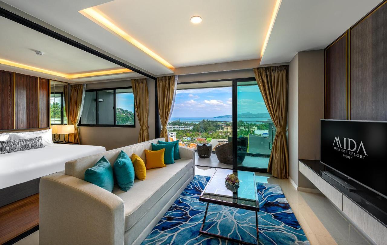 Grande Suite mit 3 Schlafzimmern, Meerblick und Whirlpool
