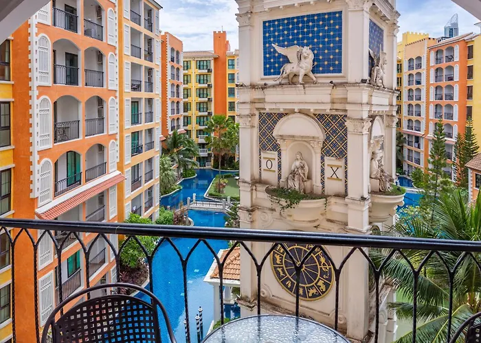 Venetian Resort Pattaya - Quiet Oasis - Huge Waterpark, Gym, Sauna & Kids Playground
