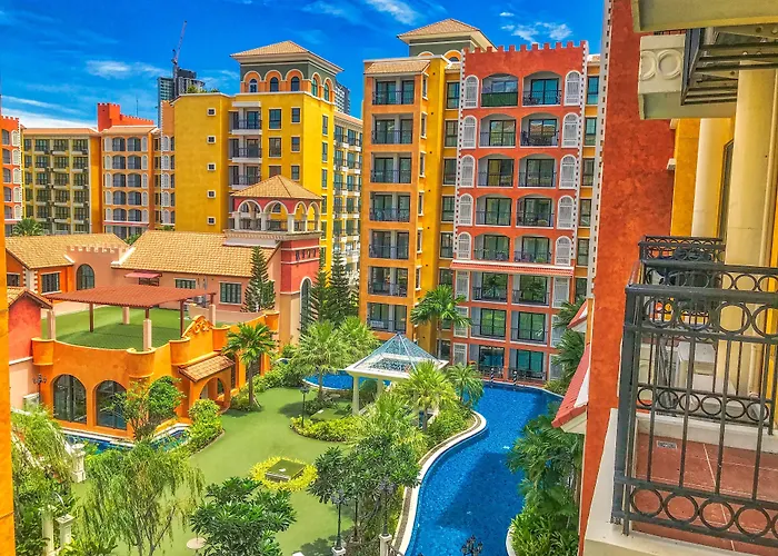 Venetian Resort Pattaya - Quiet Oasis - Huge Waterpark, Gym, Sauna & Kids Playground
